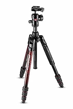 【中古】（非常に良い）Manfrotto 三脚 Befreeアドバンス アルミ 4段 自由雲台 ツイストロック式T三脚キット レッド MKBFRTA4RD-BH