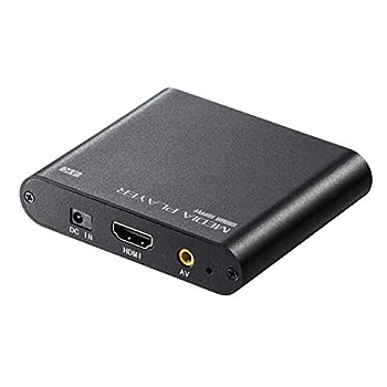 【中古】（非常に良い）サンワダイレクト 4K対応 メディアプレーヤー USBメモリ/SDカード対応 HDMI/RCA出力 MP4再生 400-MEDI023