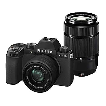 【中古】（非常に良い）FUJIFILM ミラーレスデジタルカメラ X-S10 Wズームレンズキット F X-S10LK-1545/50230 ブラック｜IINEX
