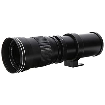 【中古】(非常に良い)420-800mm F8.316 望遠レンズ、ニコンFマウントカメラ用2Xテレコンバーター付きマニュアルフォーカス・ズームレンズ、遠景撮影用カメラレンズ(黒