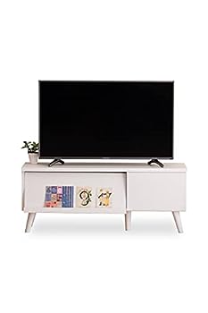【中古】（非常に良い）JKプラン テレビ台 ローボード 40インチ 40型 幅105 高さ45 テレビボード フラップ扉 引き出し 収納 モダン ホワイト FTV-0015-WH 標準