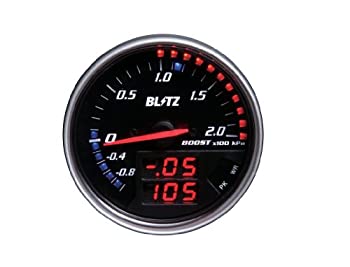 【中古-非常に良い】 BLITZ ブリッツ OBD接続 FLD METER BOOST (ブーストセンサー付属) 15201｜IINEX