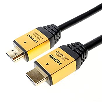 【中古-非常に良い】 ホーリック HDMIケーブル 3m 18Gbps 4K 60p HDR HDMI 2.0規格 ゴールド HDM30-013GD