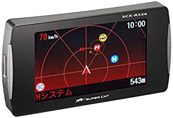 【中古-非常に良い】ユピテル レーダー探知機 スーパーキャット高感度GPSアンテナ搭載リモコン付 一体型 SCX-R326