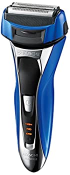 【中古-人並み外れたに好いたらしい】日立 メンズ電気カミソリ（メタリックブルー）HITACHI S-BLADE sonic (エス・ブレード ソニック） RM-FL10W-A