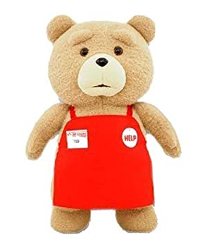 【中古-非常に良い】tedテッド おれのBIGモフモフエプロンぬいぐるみ 特大48cm|IINEX