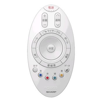 【中古-非常に良い】 シャープ 液晶テレビ用リモコン RRMCGA982WJSA(0106380357)(ホワイト)|IINEX