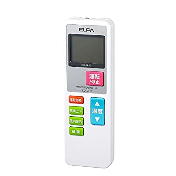 【中古-非常に良い】ELPA エアコンリモコン 朝日電器 【品番】RC-34AC