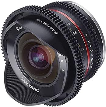 【中古-非常に良い】 SAMYANG サムヤン 動画用単焦点魚眼レンズ VDSLR 8mm T3.1 II フジフイルム X用 APS-C用｜IINEX