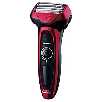 【中古-非常に良い】パナソニック メンズシェーバー（赤）Panasonic ラムダッシュ DRY/WASHABLE【5枚刃】 ES-LV56 の限定モデル ES-CLV56-R