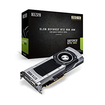 【中古-人並み外れたに好いたらしい】 ELSA GEFORCE GTX 980 4GB グラフィクスゲーム盤 VD5523 GD980-4GERX