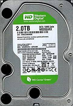 【中古-人並み外れたに好いたらしい】 Western Digital WD20EARX-22PASB0 2結核症 DCM HBRNNTJCB