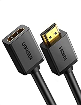 【中古-非常に良い】 UGREEN HDMI 延長ケーブル HDMI延長コード 4K 60Hz 3D対応 (HDMI オス-メス) PS4 PS3 Fire TV Stick HDTV PC Switch PC等対応 ハイスピード