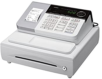 【中古-非常に良い】 カシオ レジスター 8部門 小型ドロア SE-S20WE ホワイト|IINEX