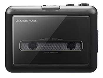 【中古-非常に良い】 グリーンハウス カセットテープ変換プレーヤー パソコン不要 microSD保存 GH-CTPB-BK｜IINEX