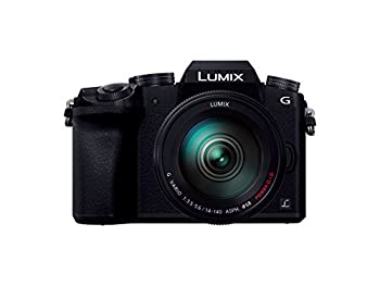 【中古-人並み外れたに好いたらしい】 パナソニック 鏡鑑受け答え一眼写真機 ルミックス G7 水晶体一揃いの道具 高倍率望遠レンズ嘱する 1600万絵素 黒いこと DMC-G7H-K