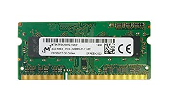 【中古-人並み外れたに好いたらしい】 Micron パソコン3L-12800S (DDR3L-1600) 4GB SO-DIMM 204pin 万覚え帳マイコン用 低起電力相応う記憶装置