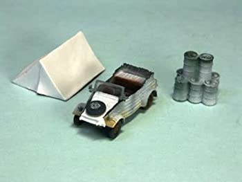 【中古-非常に良い】 1/144 ワールドタンクミュージアム Series 03－48 キューベルワーゲン野戦乗用車 冬季迷彩 (テント・ドラム缶・パンター戦車の予備転輪