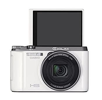【中古-非常に良い】 CASIO カシオ デジタルカメラ EXILIM EXZR1100WE 自分撮りチルト液晶 1610万画素 光学12.5倍ズーム EX-ZR1100WE ホワイト