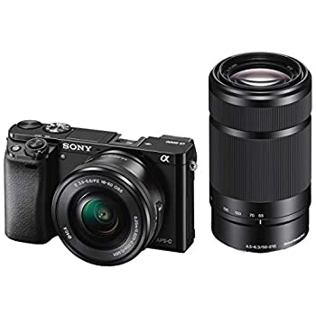 【中古-非常に良い】ソニー ミラーレス一眼 α6000 ダブルズームレンズキット E PZ 16-50mm F3.5-5.6 OSS + E 55-210mm F4.5-6.3 OSS ブラック ILCE-6000Y B|IINEX
