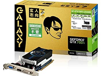 【中古-非常に良い】 玄人志向 グラフィックボード NVIDIA GeForce GTX750Ti PCI-Ex16 LowProfile 2GB 補助電源なし GF-GTX750TI-LE2GHD｜IINEX