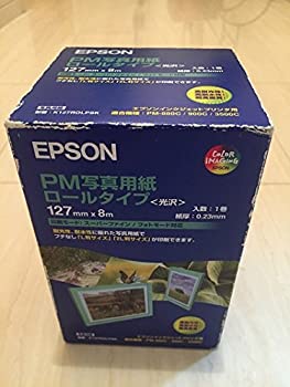 【中古-人並み外れたに好いたらしい】EPSON PM活動写真質問用紙渦状文手合い[光輝](127mm×8m) K127ROLPSK