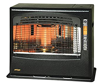 【中古-非常に良い】 トヨトミ 石油ファンヒーター アンティークモデル【コンクリート24畳 木造18畳】 日本製 ブラック LR-680F(B)