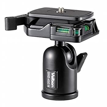 【中古-非常に良い】 Velbon 自由雲台 QHD-43DN 小型 底面径38mm DIN規格クイックシュー対応 アルミ製 475213 ブラック