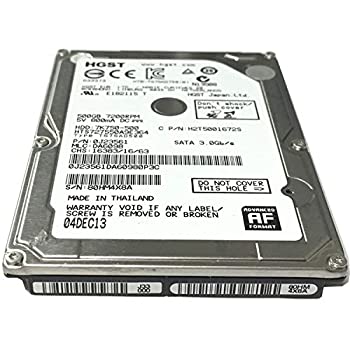 【中古-非常に良い】 HGST 7 K750 ? 500 hts727550 a9e364 (0j23561 ) 500 GB 7200rpm 16 MBキャッシュSATA 3.0 GB/s 2.5インチ内蔵ノートブックハードドライブ ? W｜IINEX