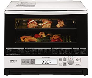 【中古-非常に良い】 日立 スチームオーブンレンジ ヘルシーシェフ 33L パールホワイト MRO-SV1000 W
