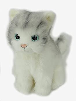 【中古-人並み外れたに似つかわしい】日本製本当の 猫のぬいぐるみ 子ネコ26糎 座り%ｶﾝﾏ% 虎薄墨色S