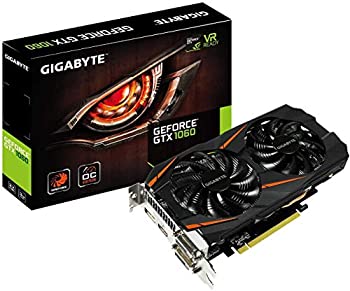 【中古-人並み外れたに好いたらしい】 (GV-N1060WF2OC-3GD) - Gigabyte Nvidia GTX 1060 WF2 3GB GDDR5 PCI-E PCパーツ-パソコン・周辺機器-グラフィックボード