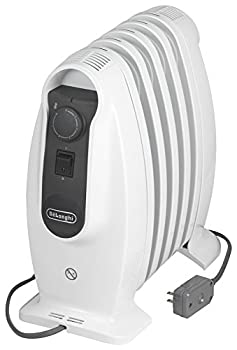 【中古-非常に良い】デロンギ(DeLonghi) ?オイルヒーター ?ピュアホワイト+ミディアムグレー ?ミニL字型フィン5枚 【1~3畳用】 ?NJM0505