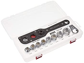 【中古-非常に良い】アネックス(ANEX) オフセットアダプター 対辺19mm マルチセット ケース付 AOA-19S2