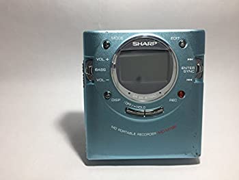 【中古-人並み外れたに好いたらしい】SHARP せつ然たる MD-MT66-A 携帯型MDリコーダー 青味