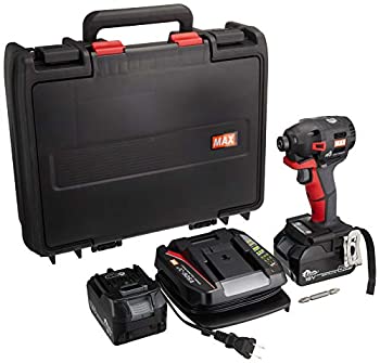【中古-非常に良い】MAX PJ91182 充電式ブラシレス インパクトドライバ18V2.5Ah(赤) PJ-ID152R-B2C/1850A