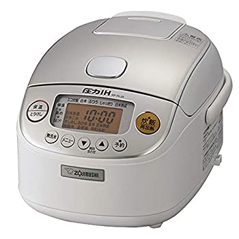 【中古-非常に良い】象印 炊飯器 3合 圧力IH式 極め炊き 黒まる厚釜 ホワイト NP-RL05-WA