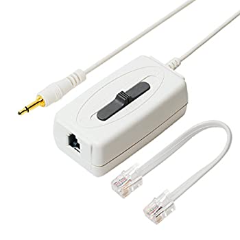 【中古-人並み外れたに好いたらしい】ミヨシ MCO 電話を掛ける吹き込みアダプタ ヘッドホーン用 DRA-H44/WH
