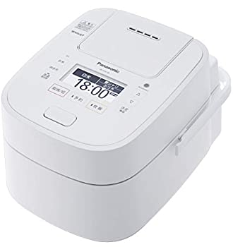 【中古-非常に良い】パナソニック 炊飯器 5.5合 スチーム&可変圧力IH式 Wおどり炊き ホワイト SR-VSX108-W