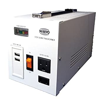 【中古-非常に良い】日章工業 ダウントランス ホワイト 1600W SPXシリーズ USB付 1600W SPX-1600｜IINEX