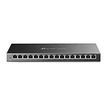 【中古-非常に良い】【輸入・日本仕様】TP-Link 16ポート ハブ 10/100/1000Mbps 管理機能付き ウォールマウント デスクトップ ギガビット アンマネージ プロ スイッチングハブ 5年保証