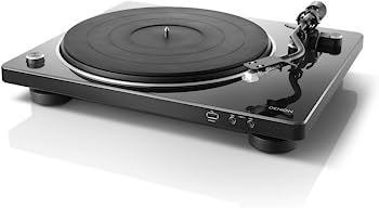 【中古-非常に良い】デノン Denon DP-450USB レコードプレーヤー USB録音対応 ブラック DP-450USB-BKEM