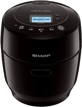 【中古-非常に良い】シャープ ヘルシオ ホットクック 電気調理鍋 無水鍋 1.0L 1~2人用 スマホ連携 2段調理 ブラック KN-HW10E-B