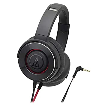 【中古-非常に良い】 audio technica オーディオテクニカ SOLID BASS ポータブルヘッドホン 重低音 ブラックレッド ATH-WS550 BRD｜IINEX 8,657円