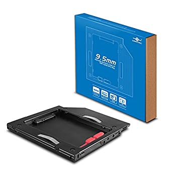 【中古-非常に良い】 Vantec SSD/HDD Aluminum Caddy for 9.5mm ODD Laptop Drive Bay (MRK-HC95A-BK) by Vantec