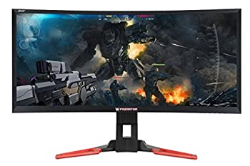 【中古-人並み外れたに好いたらしい】Acer Predator Z35 - LED monitor - curved - 35%ﾀﾞﾌﾞﾙｸｫｰﾃ% - 2560 x 1080 Full 固定ディスク - VA - 300 シーディー/m2 - 4 ms - HDMI%ｶﾝﾏ% DisplayPort - speake