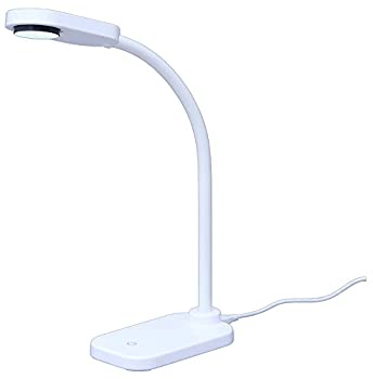 【中古-非常に良い】 アイリスオーヤマ LEDデスクライトコンパクト USB給電 自由可動 フレキシブルアーム まぶしさガード付 高演色性 省エネ LDL-201｜IINEX