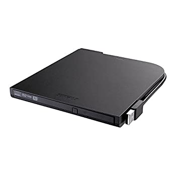 【中古-人並み外れたに好いたらしい】【インポート･日本遣りくち】BUFFALO Surface相応う 書きとどめるホンブルグ帽加えること 有線テレビ納める ウルトラか細い手合い 携帯型ヴィデオディスク 黒いこと DVSM-PT58U2V-BKC