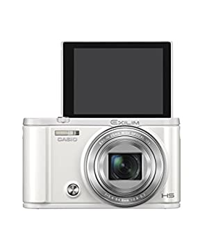 【中古-人並み外れたに好いたらしい】CASIO デジタル写真機 EXILIM EX-ZR3100WE 自分自身撮りチルト液晶 スマホへ自動小銃透過率 白いこと