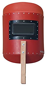 【中古-非常に良い】スター電器製造(SUZUKID)カラーハンドシールド レッド(カバープレート・遮光プレート#10付)P-796